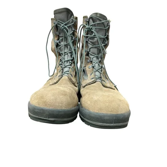 Belleville Gortex Mens Tan Suede Tacticle Combat Boots Sz 13W SKU 9398 - Picture 6 of 13